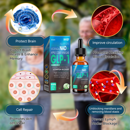 [Official Authorized Store]🎁 HHVB® GLP-1 Slimming & Health Ultra Concentrated Essence Liquid drops - NAD+ Moringa & ACV (✅speedy, long-lasting, addressing diabetes, obesity, and cardiovascular diseases) - ⚡See results in 7 days