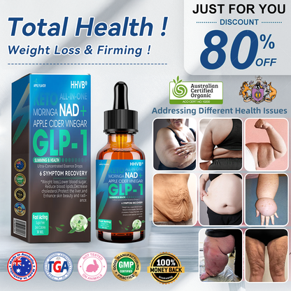 [Official Authorized Store]🎁 HHVB® GLP-1 Slimming & Health Ultra Concentrated Essence Liquid drops - NAD+ Moringa & ACV (✅speedy, long-lasting, addressing diabetes, obesity, and cardiovascular diseases) - ⚡See results in 7 days